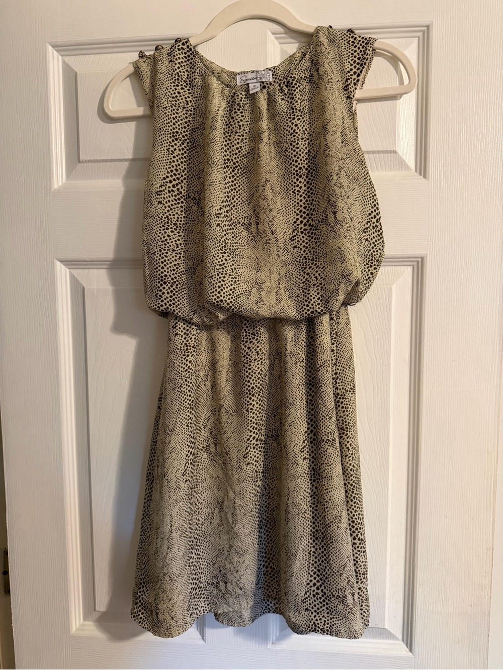 Speechless sz small snakeskin print mini dress